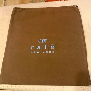 RAFE BROWN DUSTER BAG WITH LOGO FOR SHOES OR POCKETBOOK WITH CINCH CLOSURE